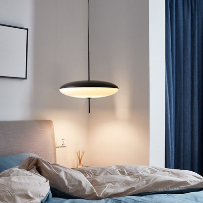 Danish Opalescent Saucer Pendant