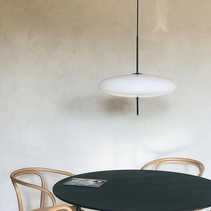 Danish Opalescent Saucer Pendant