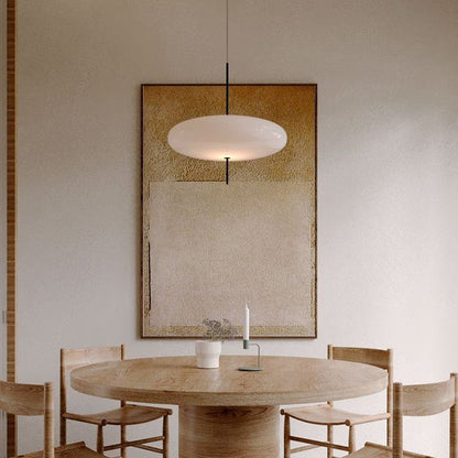 Danish Opalescent Saucer Pendant