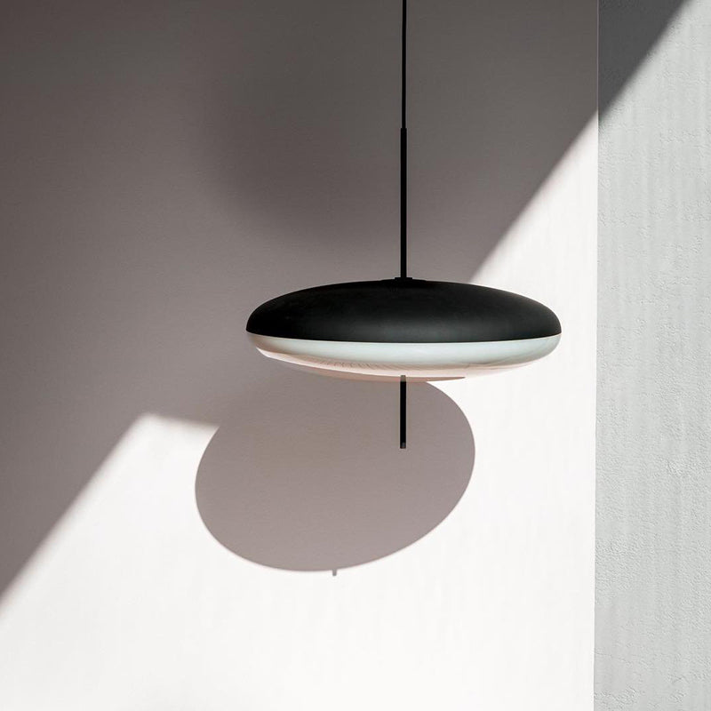 Danish Opalescent Saucer Pendant