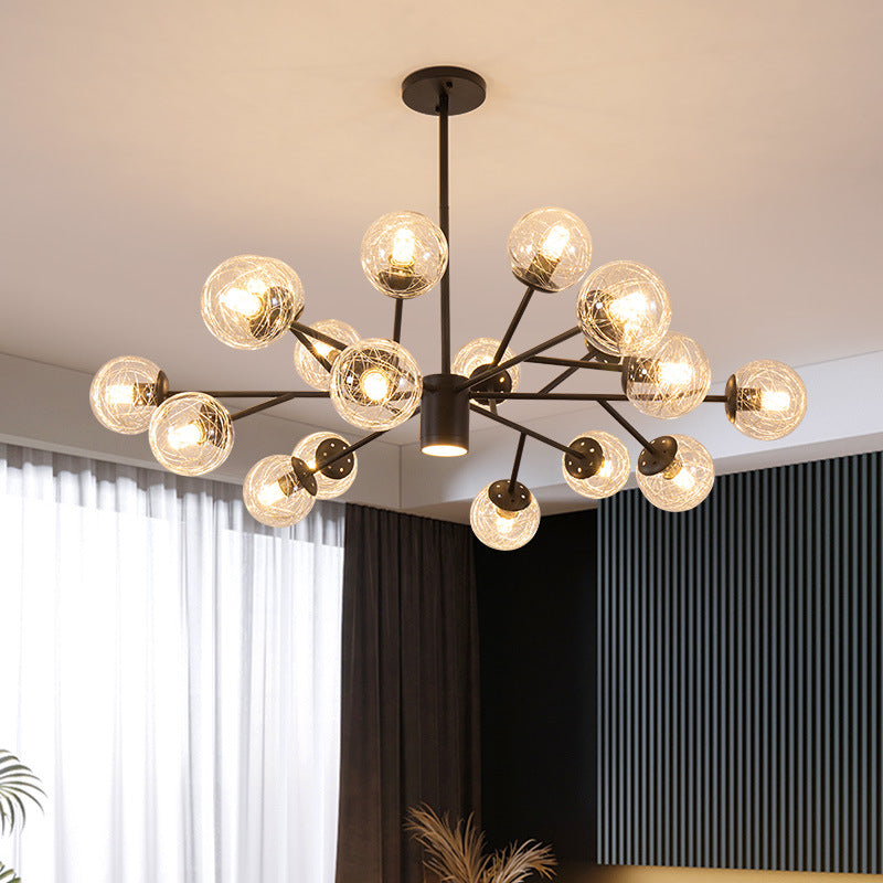 Postmodern Metal Ceiling Light Sputnik Shape Multi-light Pendant-[Modern pendant lighting for bedroom and living space]-Demolights UK