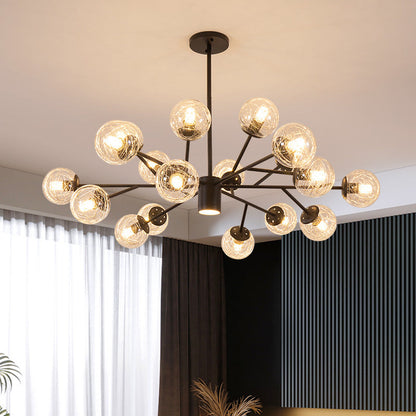Postmodern Metal Ceiling Light Sputnik Shape Multi-light Pendant-[Modern pendant lighting for bedroom and living space]-Demolights UK