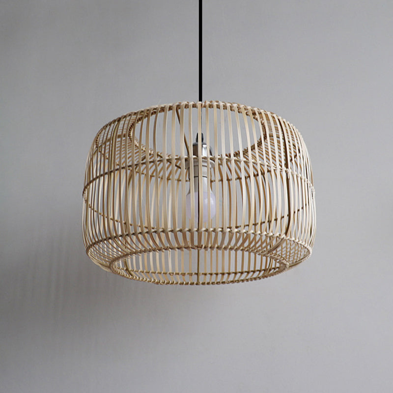Lantern Shape Bamboo Cane Pendant