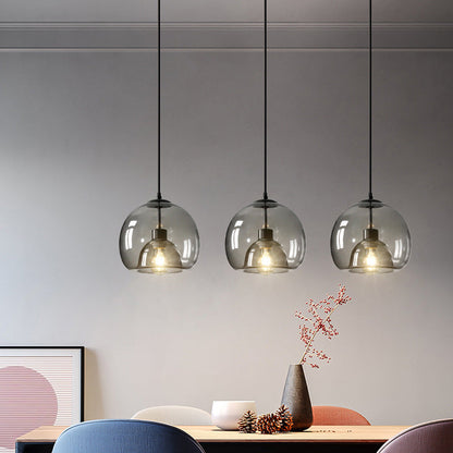 Double-Layer Glass Globe Pendant