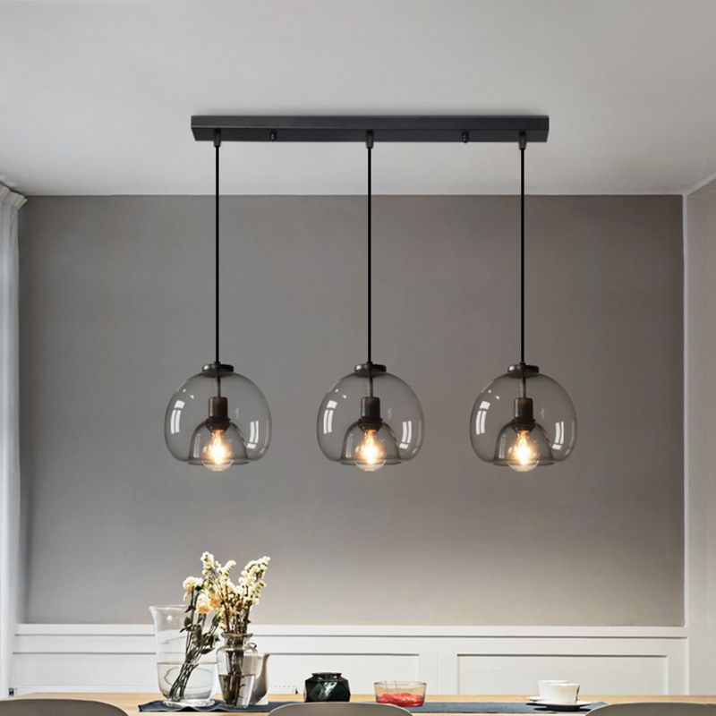 Double-Layer Glass Globe Pendant