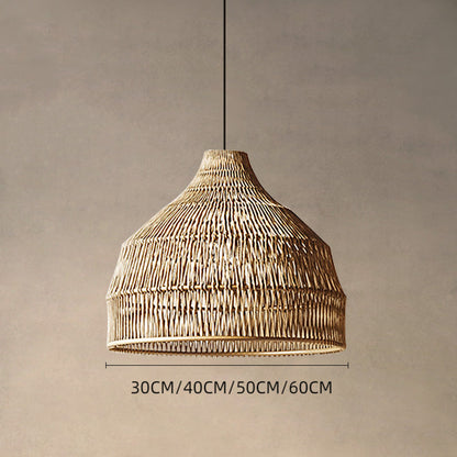 Sturdy Rattan Woven Lampshade Pendant