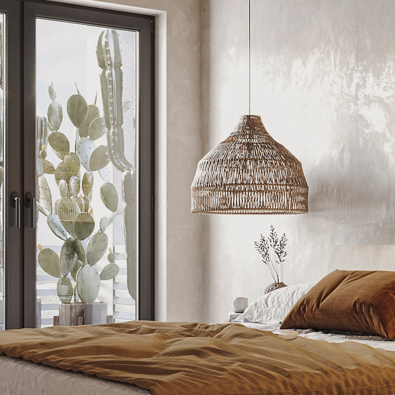 Sturdy Rattan Woven Lampshade Pendant