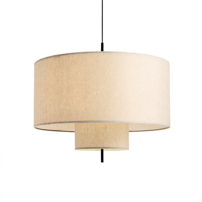 Textile Cylinder Pendant Light
