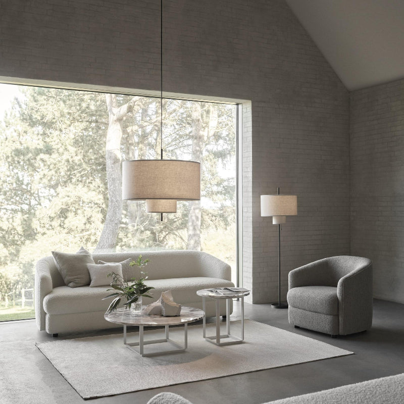 Textile Cylinder Pendant Light