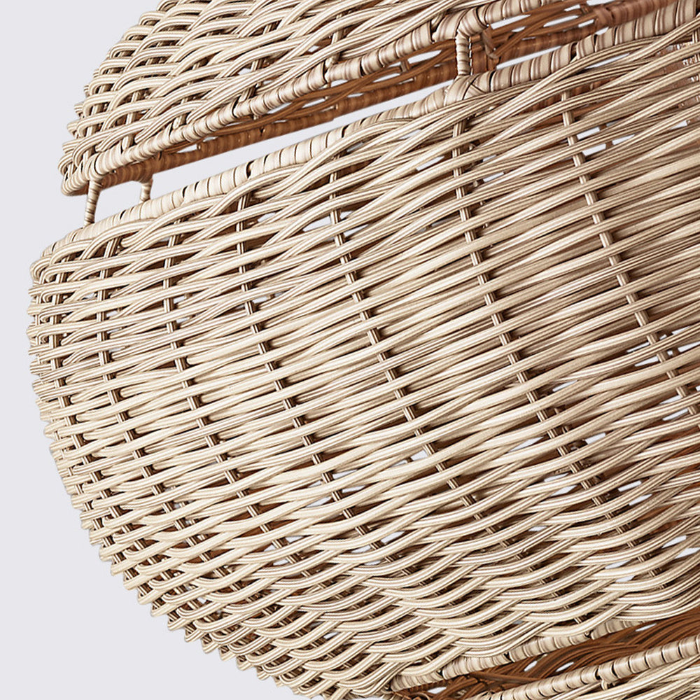 Minimalist Wicker Woven Pendant Shade