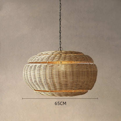 Minimalist Wicker Woven Pendant Shade