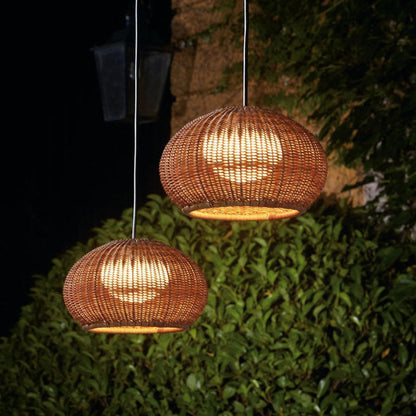 Waterproof Rattan Courtyard Pendant