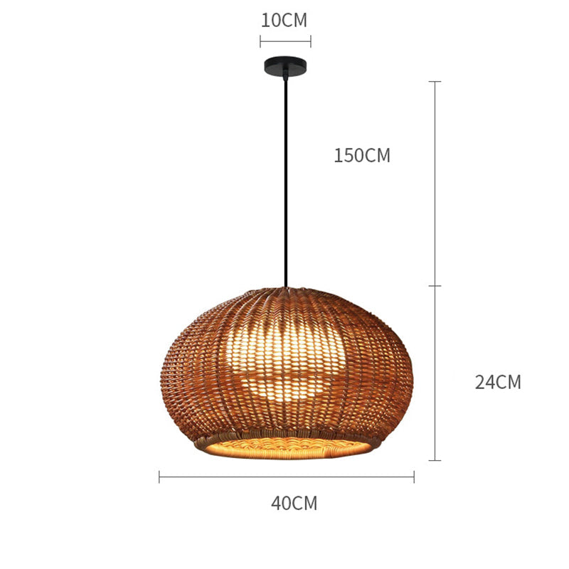 Waterproof Rattan Courtyard Pendant