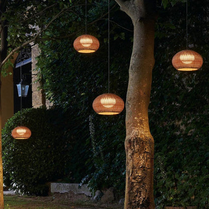 Waterproof Rattan Courtyard Pendant
