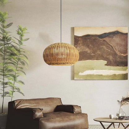 Waterproof Rattan Courtyard Pendant