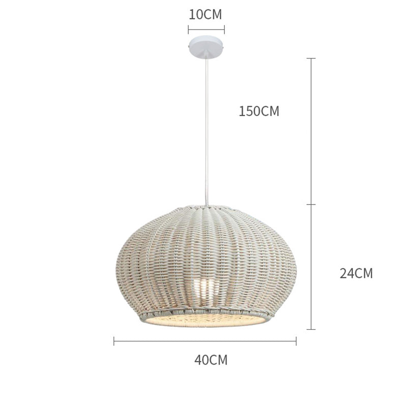 Waterproof Rattan Courtyard Pendant