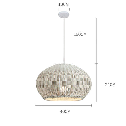 Waterproof Rattan Courtyard Pendant