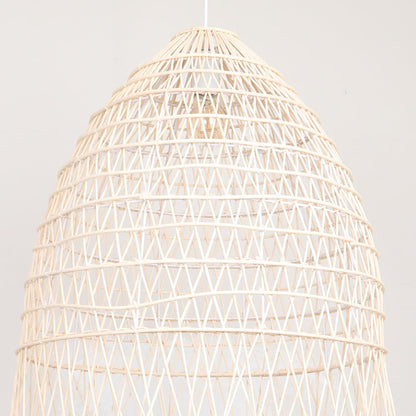 Handwoven Rattan Vertical Pendant