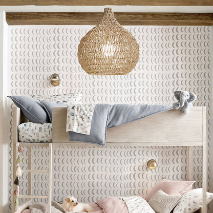 Traditional Woven Shade Pendant Light