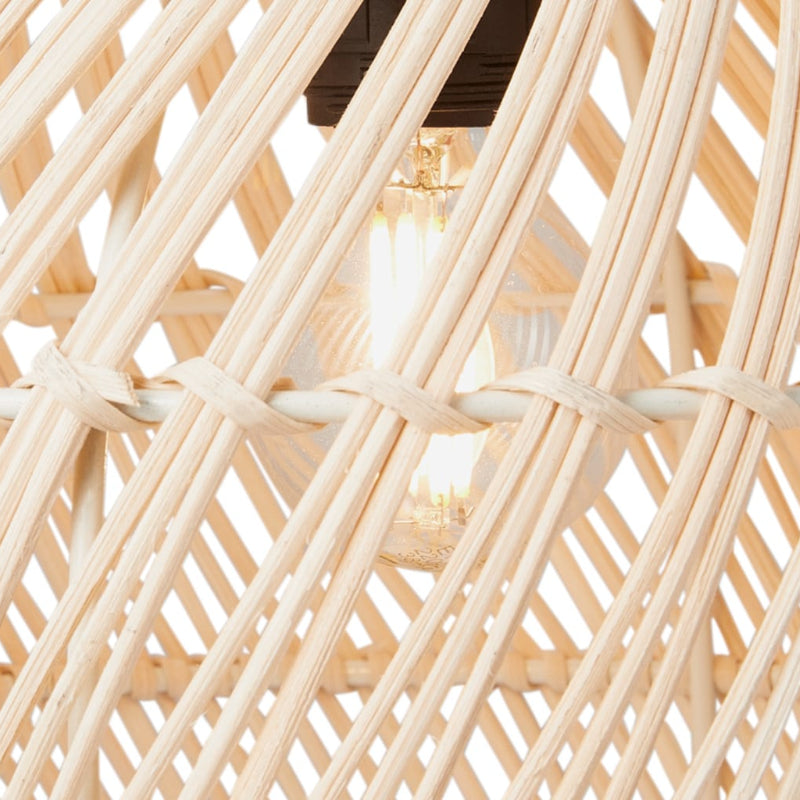Hand-Woven Rattan Globe Orb Pendant