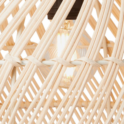 Hand-Woven Rattan Globe Orb Pendant