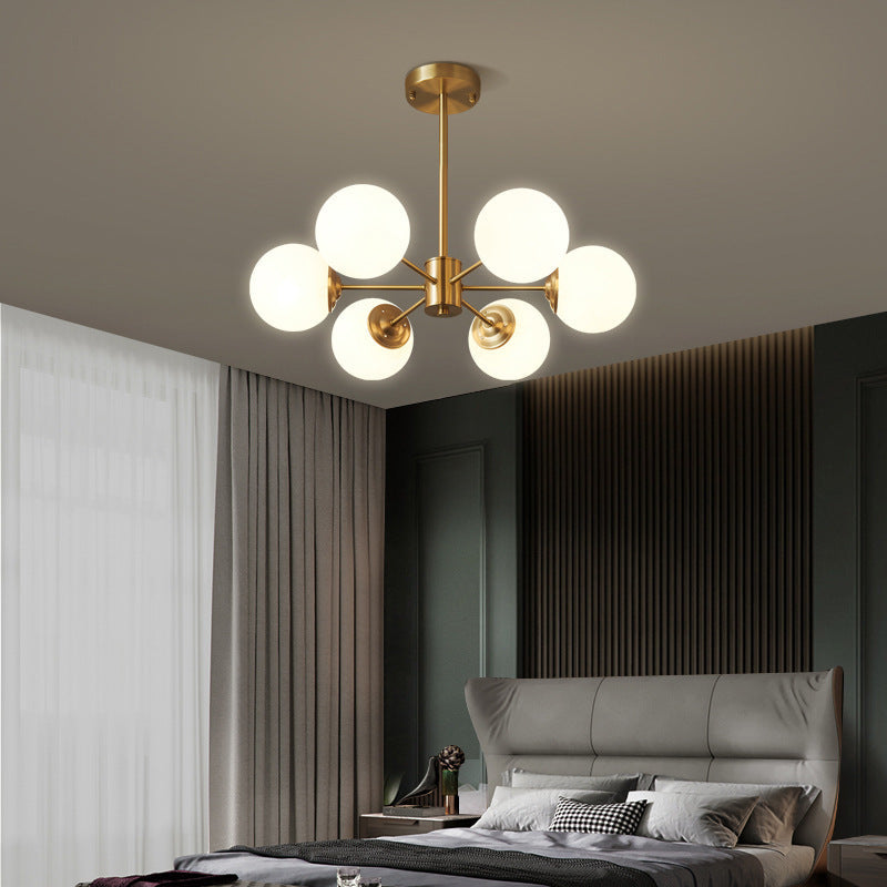 Brass Molecular Sputnik Chandelier