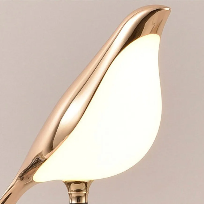 Golden Bird Rotating Table Lamp
