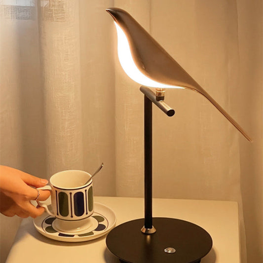 Golden Bird Rotating Table Lamp