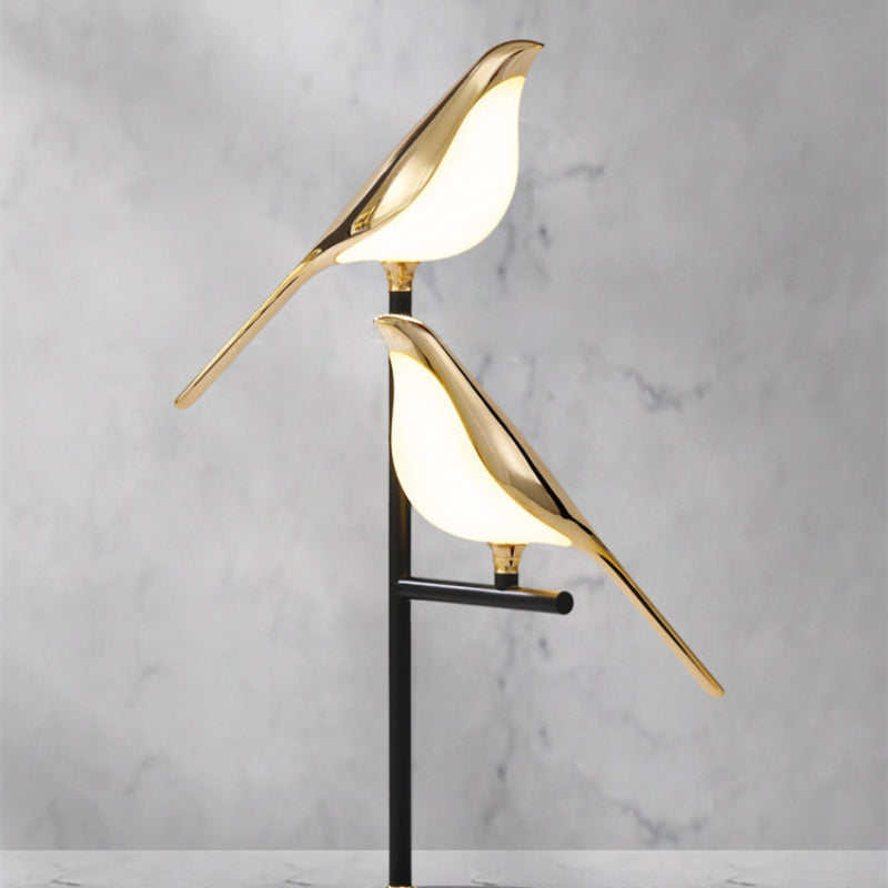 Golden Bird Rotating Table Lamp