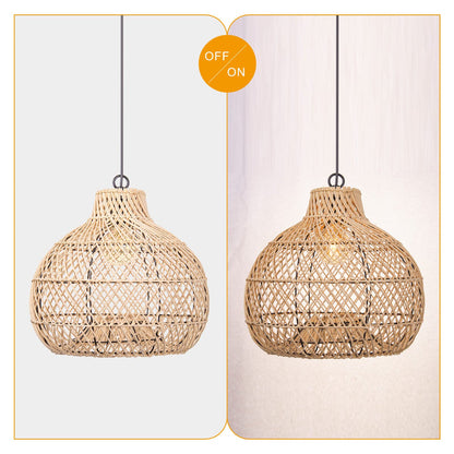 Wicker Farmhouse Kitchen Pendant Shade