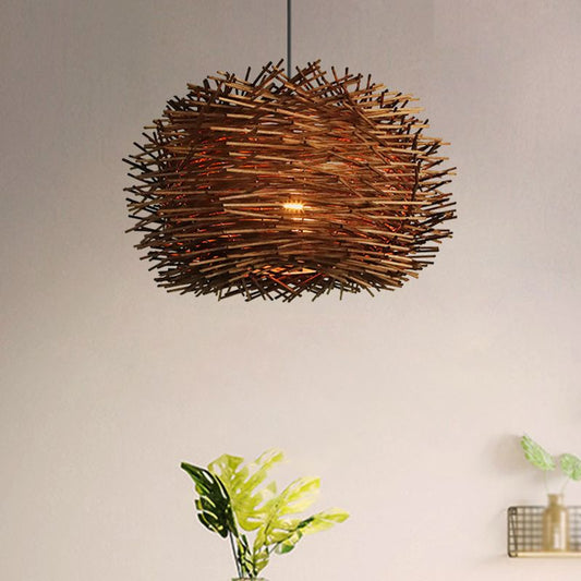Wood Modern Geometric Shape Pendant Lights-[Modern pendant lighting for bedroom and living space]-Demolights UK