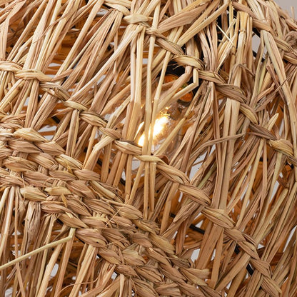 Long Fringe Bamboo Pendant Light