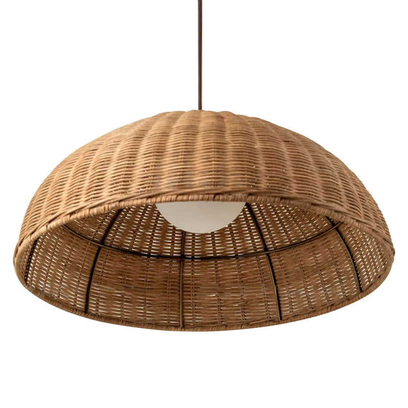 Coastal Rattan Hat Shade Pendant
