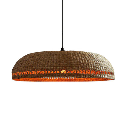 Retro Handwoven Rattan Pendant Lamp