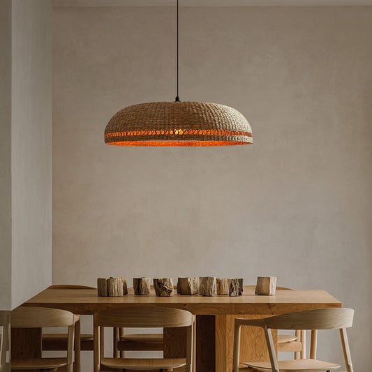 Retro Handwoven Rattan Pendant Lamp