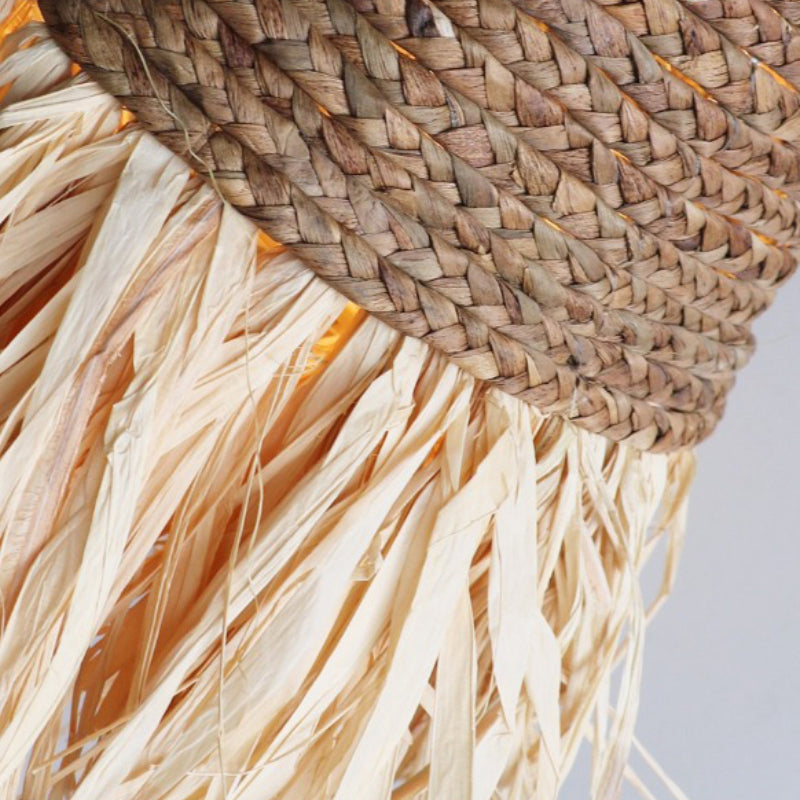Seagrass Fringe Pendant Light