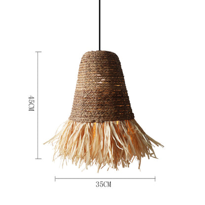 Seagrass Fringe Pendant Light