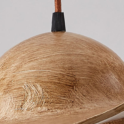 Straw Hat Resin Pendant Light