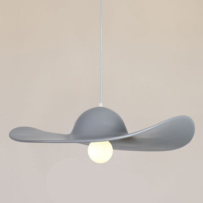 Straw Hat Resin Pendant Light