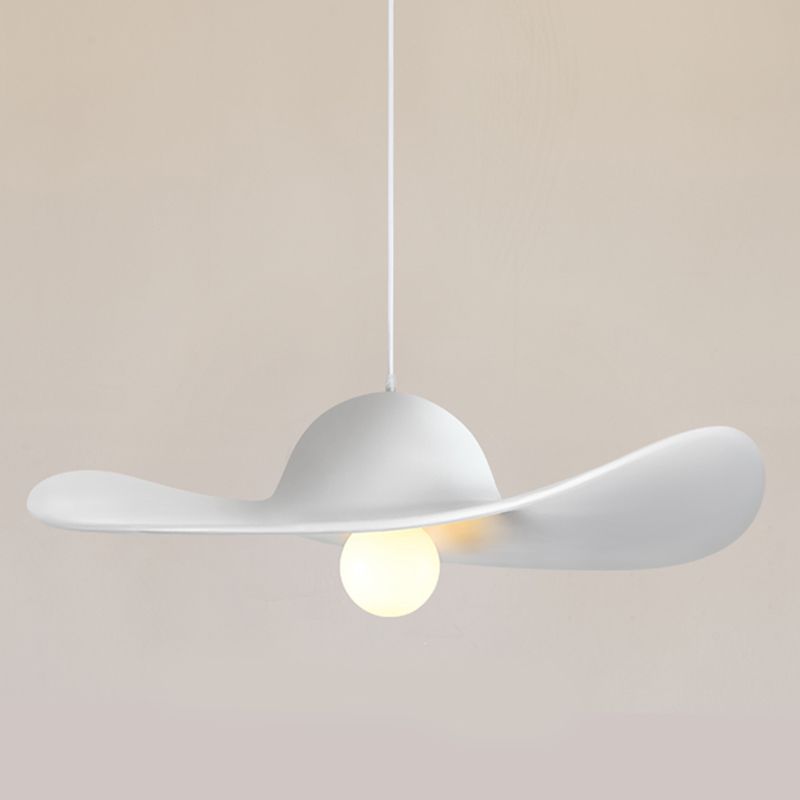 Straw Hat Resin Pendant Light