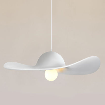 Straw Hat Resin Pendant Light