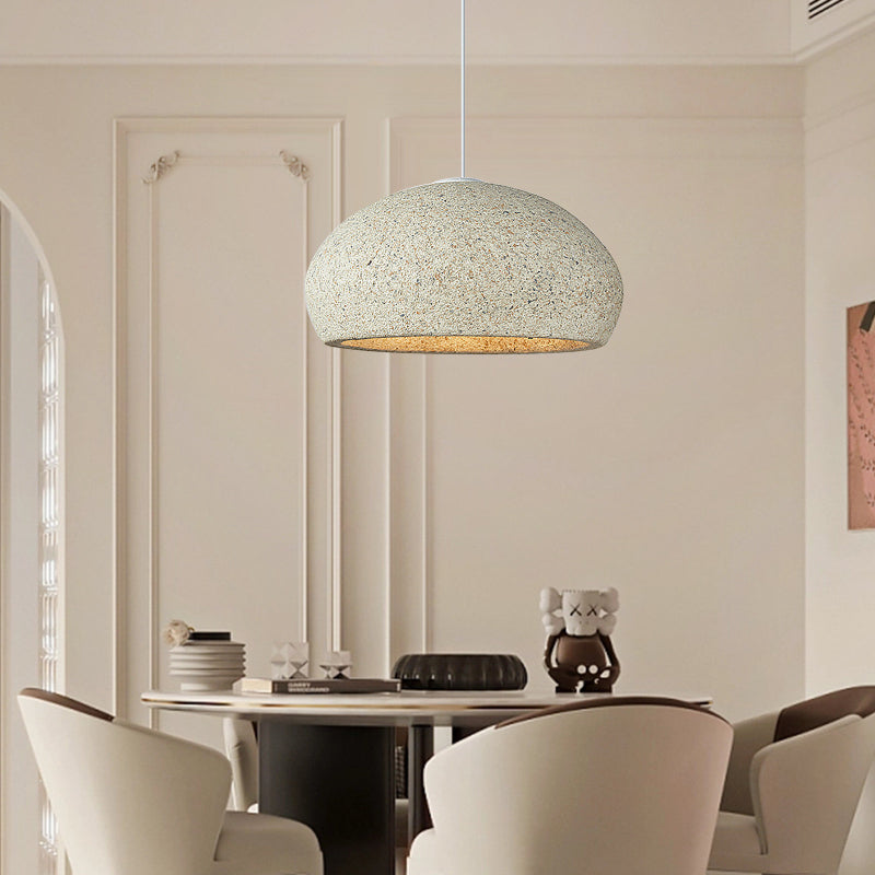 Speckled Oval Cream Pendant Light