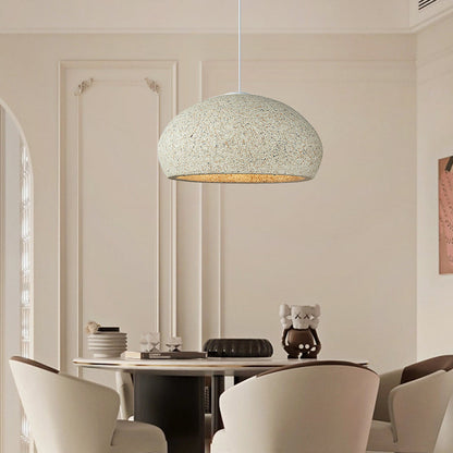 Speckled Oval Cream Pendant Light