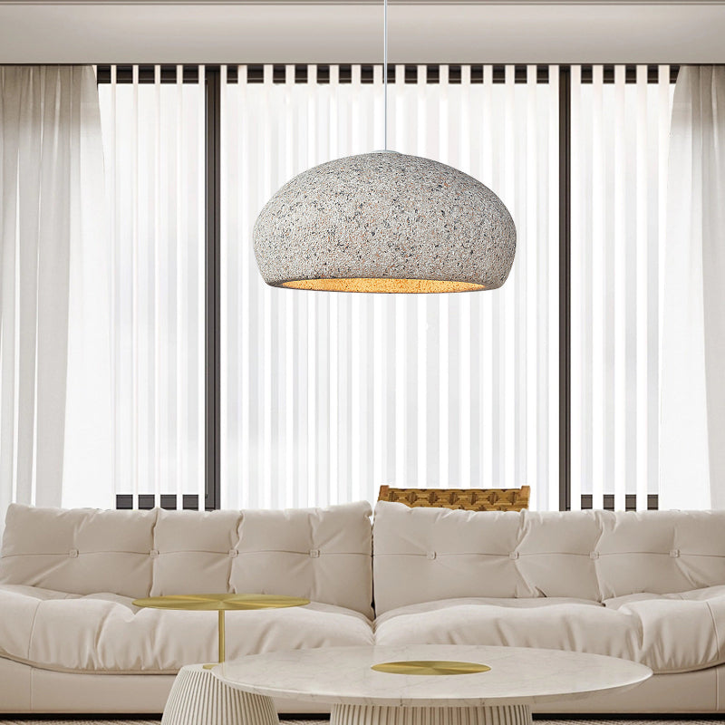 Speckled Oval Cream Pendant Light