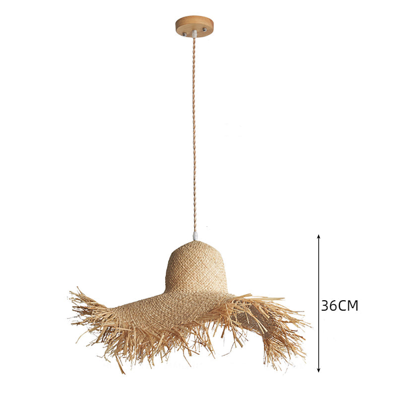 Handmade Straw Coastal Pendant Light