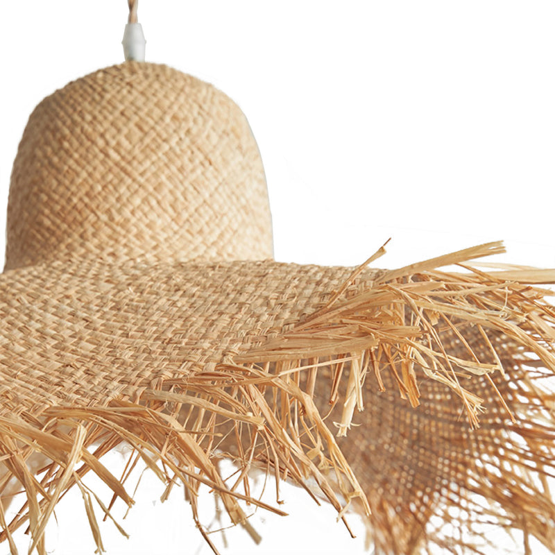 Handmade Straw Coastal Pendant Light