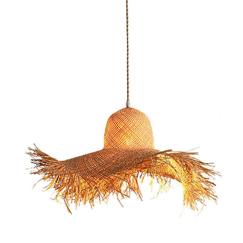 Handmade Straw Coastal Pendant Light