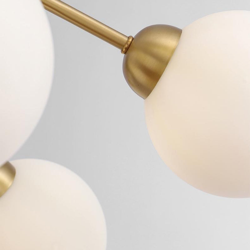 Gold Branching Globe Chandelier
