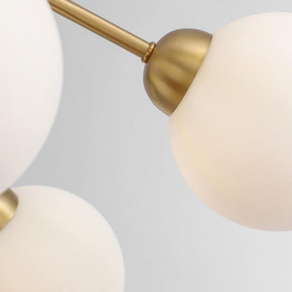 Gold Branching Globe Chandelier