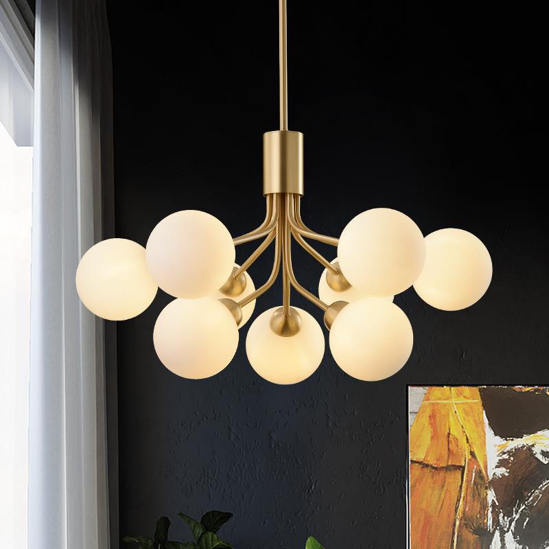 Post-Modern Starburst Hanging Chandelier-[Modern pendant lighting for bedroom and living space]-Demolights UK